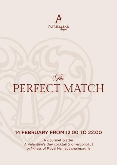 Samedi 14 Février — de 12h00 à 22h00 — L'Atrium bar